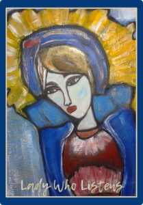 Lady Who Listens oracle card